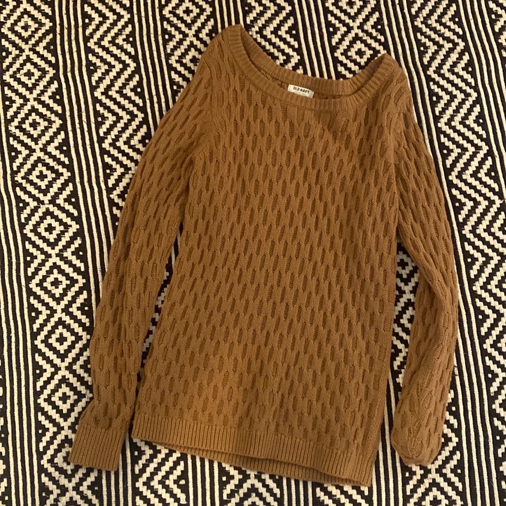 Camel Brown Knitted Sweater Size Small